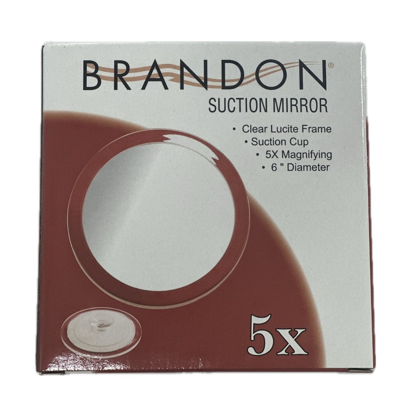 Brandon Round Suction Cup Mirror 6″ 5X – M515