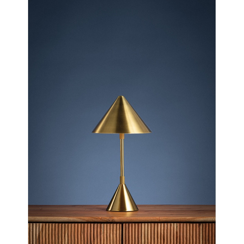 Brasseur Cordless Table Lamp Antique Brass