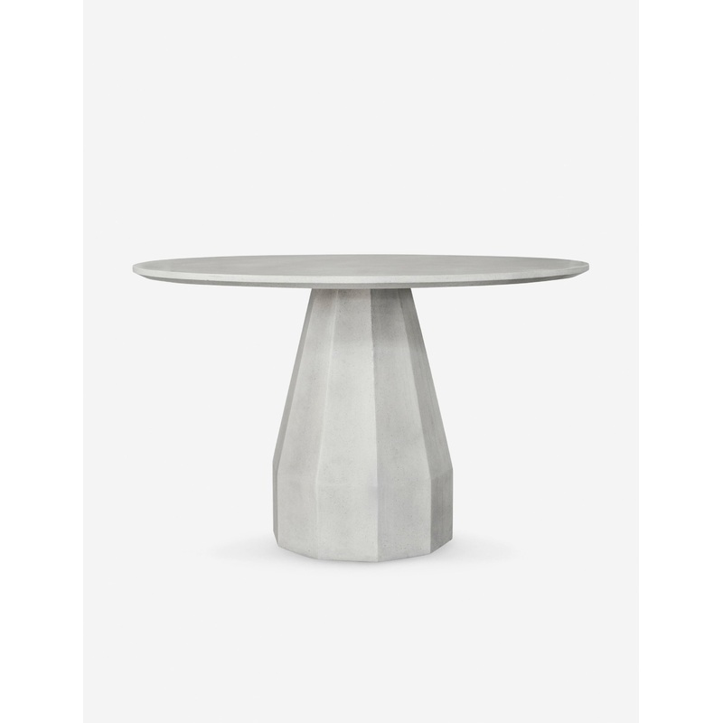 Chrysanthe Indoor / Outdoor Round Dining Table