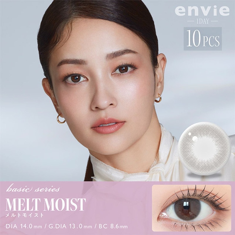 Envie UV One-Day Color Contact Lenses Melt Moist 0.00