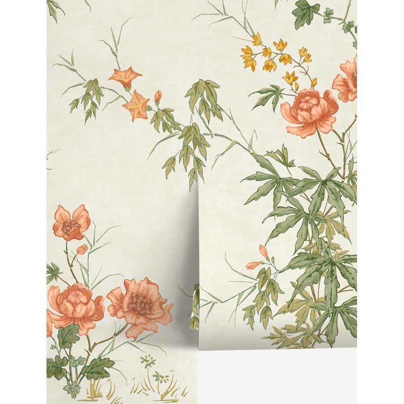 Fleurine Wallpaper Mural Ivory