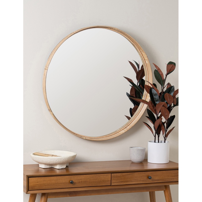 Adaline Round Mirror Natural
