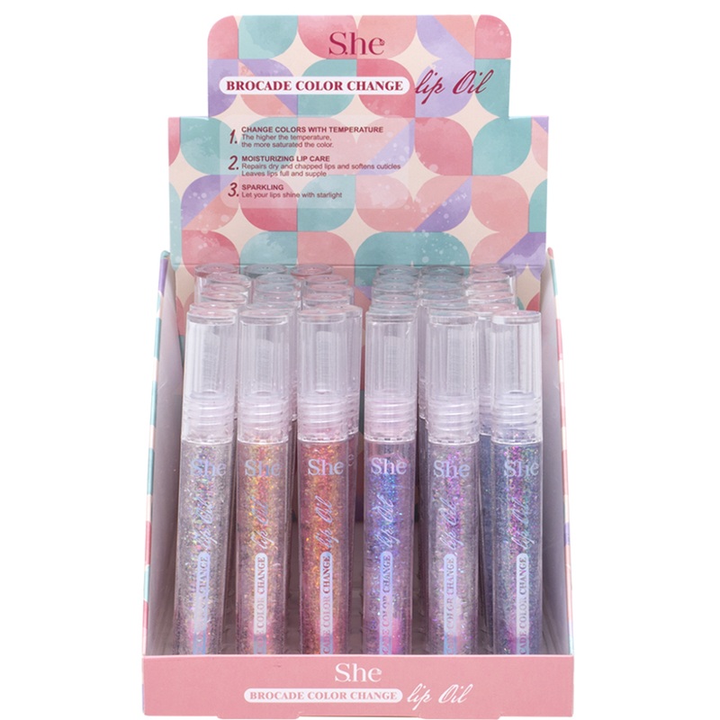 BROCADE COLOR CHANGE LIP OIL (36 PCS)