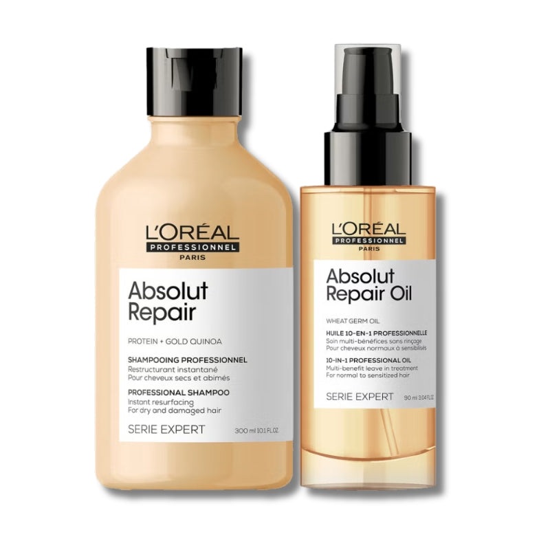L’Oral Professionnel Absolut Repair Oil and Shampoo Bundle