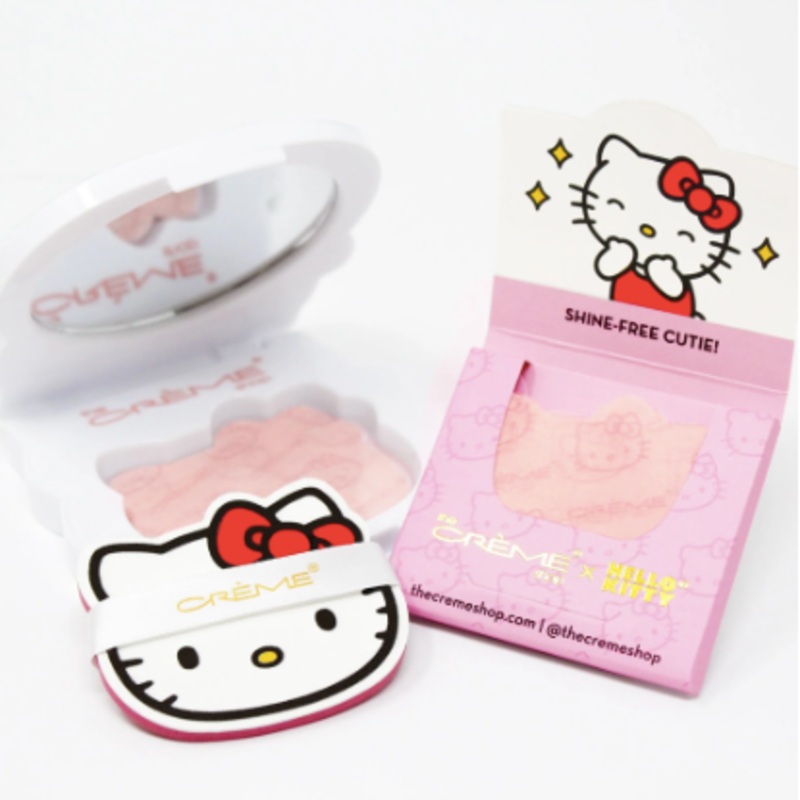 The Creme Shop Hello Kitty Mattifying Blotting Paper+Reusable Mirror Compact +