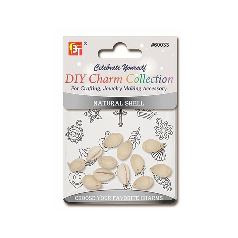 Beauty Town DIY Natural Shell Charms – 12 pcs #60033
