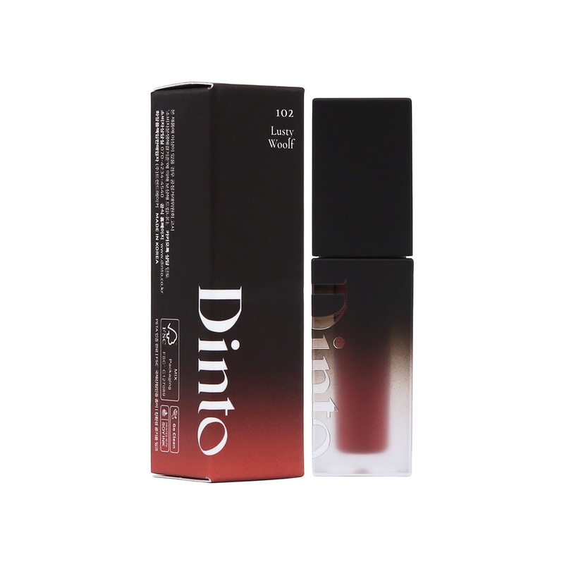 Dinto Vegan Blur-Finish Lip Tint  #102 Lusty Woolf 1pc