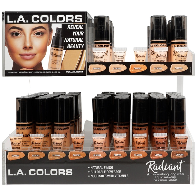 L.A. Colors Radiant Liquid Makeup – Wholesale Display 99 Units (CAD99.1)