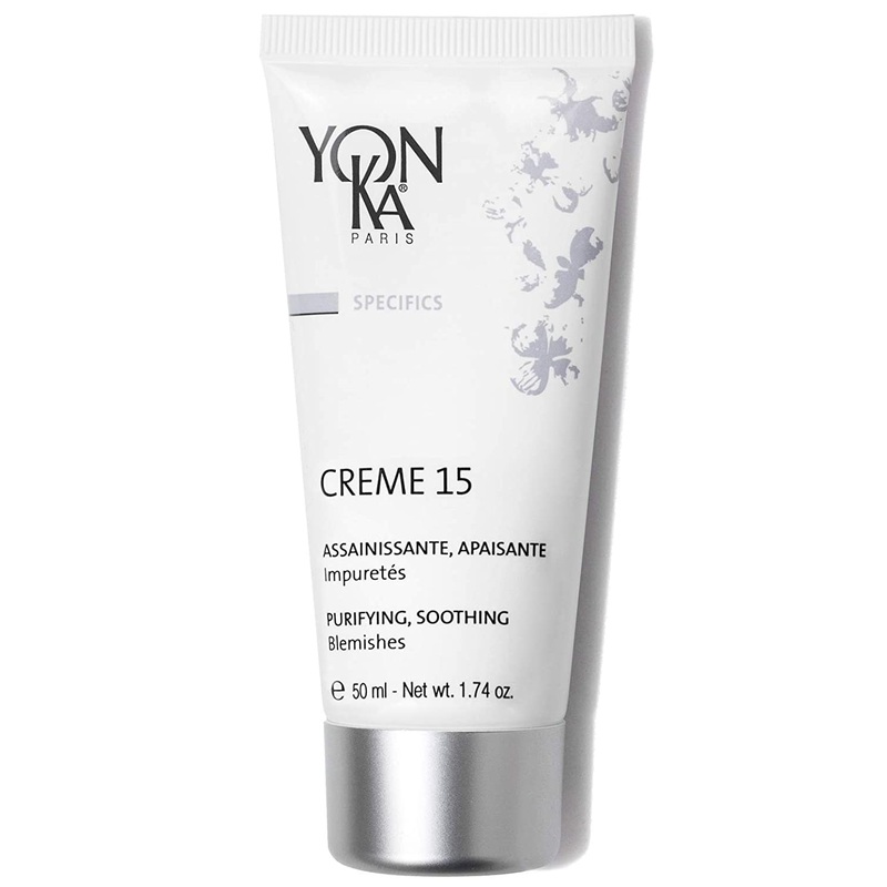 [Sample 0.17 oz] Yon-Ka Creme 15 Purifying & Soothing Cream For Blemishes | Acne Treatment Cream to Purify and Balance Blemish Prone Skin | Soothe Irri