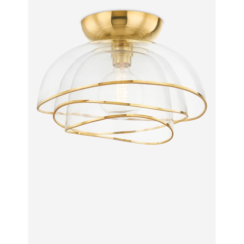 Tremont Flush Mount Brass 17.25″W