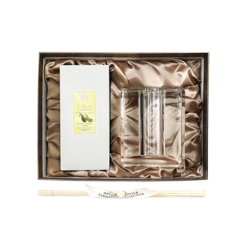 Antica Farmacista Crystal Diffuser Set In Box 500 ml / 16.9 oz – Lemon, Verbena & Cedar