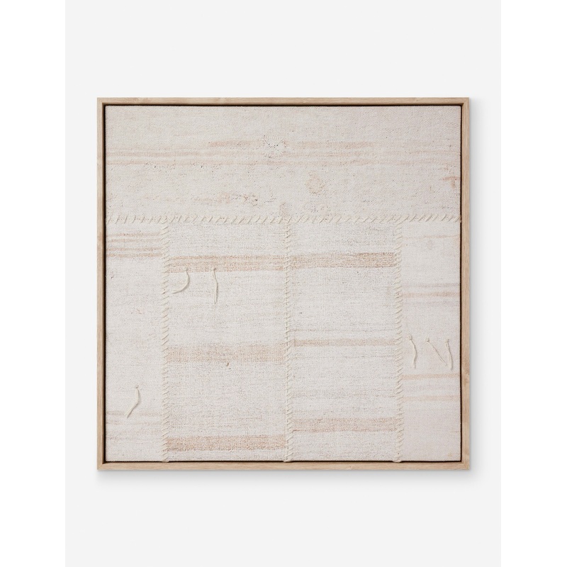 Dubois Textile Wall Art White 32″ x 32″