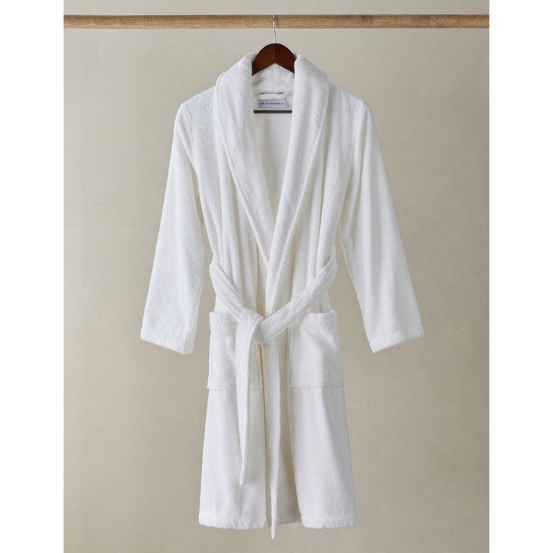 Duna Organic Cotton Robe White Small