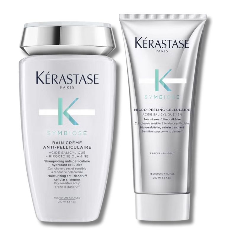 Krastase Symbiose Anti-Dandruff Exfoliate and Cleanse Duo for Dry Scalps