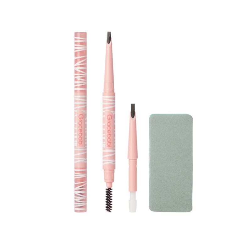 Gracebabi Blade Fine Mist 3D Eyebrow Pencil 250mg+Refill 250mg  01 Grey Brown