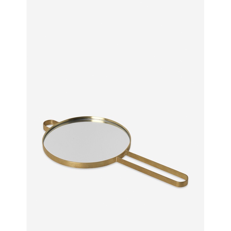Poise Hand Mirror by Ferm Living Brass