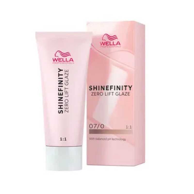 Wella Shinefinity Zero Lift Glaze Demi-Permanent Hair Color – 07/0 Medium Blonde Natural