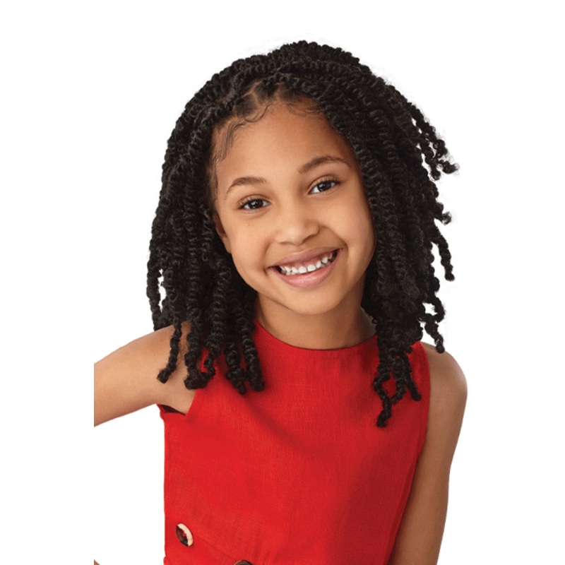 X-Pression Lil Looks 8″ Wavy Bomb Twist 1