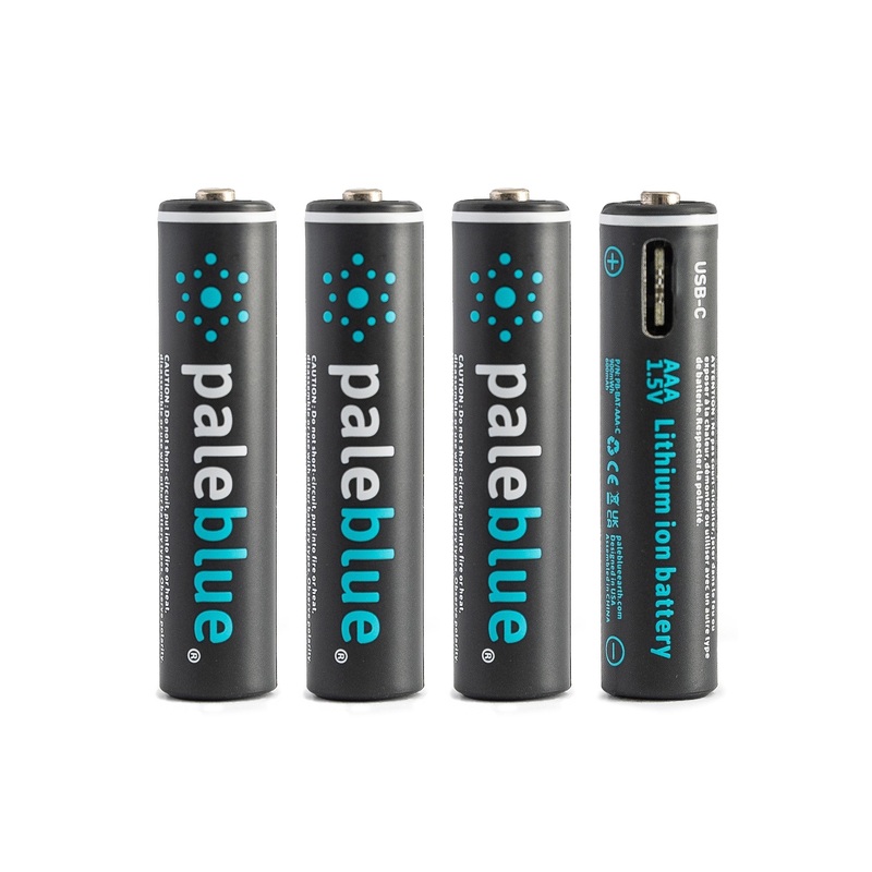 AAA USB-C Li-ion Rechargeable Batteries 4 Batteries