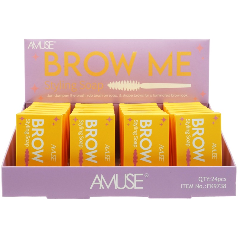 Amuse Brow Me Styling Soap – Wholesale Display 24 Units (FK9738)