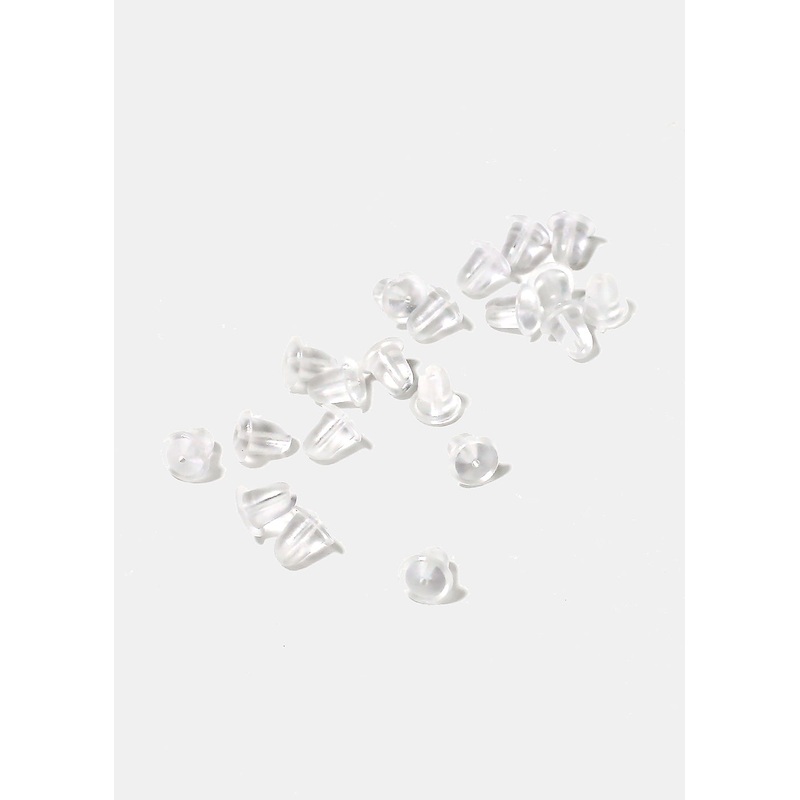 Miss A Earring Backs Clear Silicone