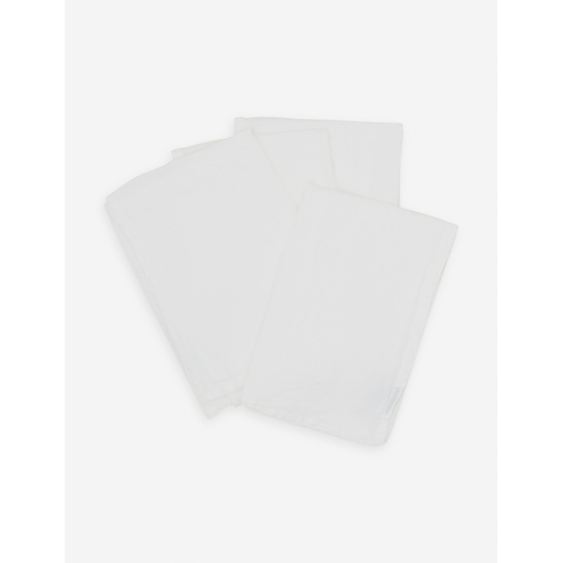Simple Linen Napkin (Set of 4) by Hawkins New York White
