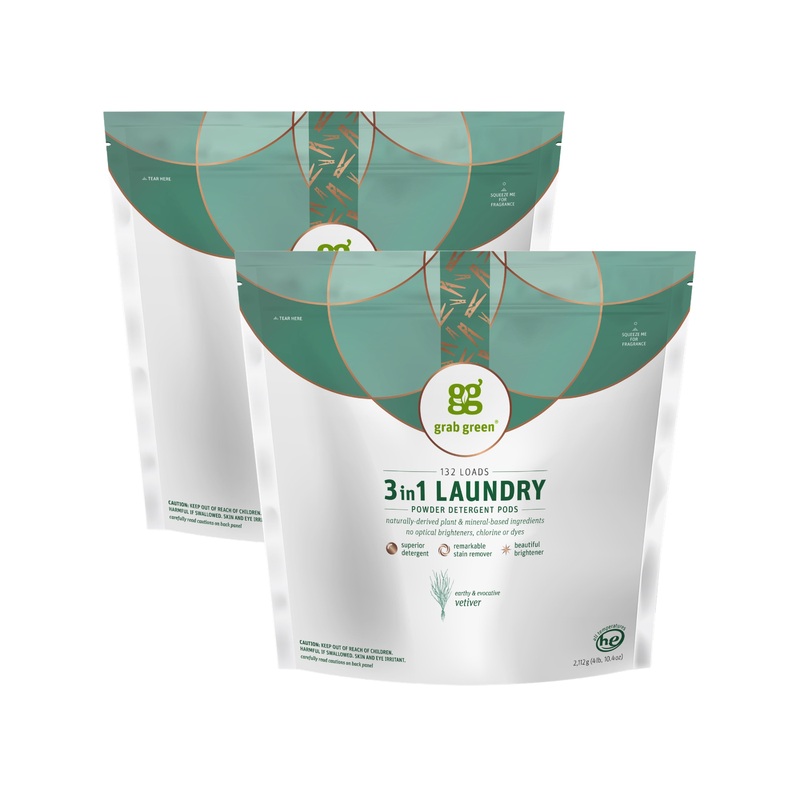 3 in 1 Laundry Detergent Pods – Vetiver (Multi Packs) (Subscription)