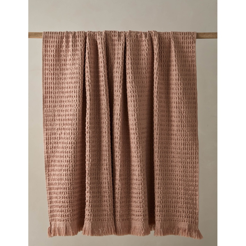 Sophie Cotton Throw Ivory