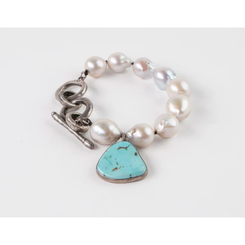 Baroque Pearl and Royston Bracelet