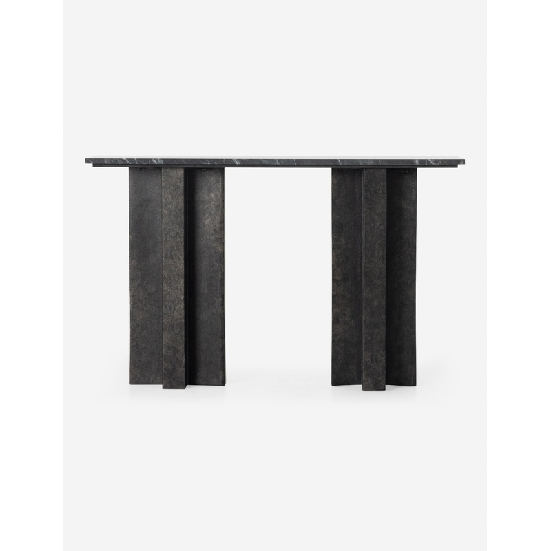 Alfred Console Table Black Marble