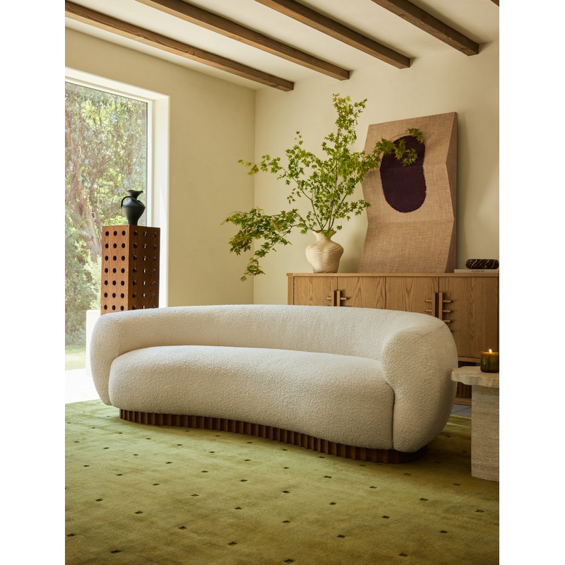 Billow Sofa by Sarah Sherman Samuel Cafe Basket Boucle