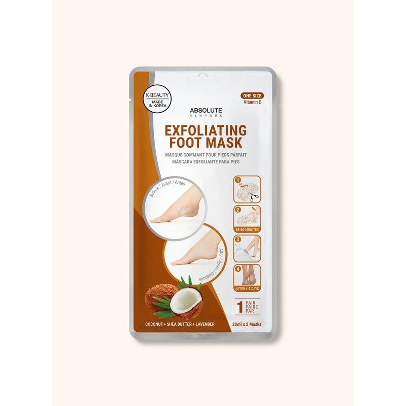 Exfoliating Foot Mask || Coconut + Shea Butter + Lavender A614 Coconut + Shea Butter + Lavender