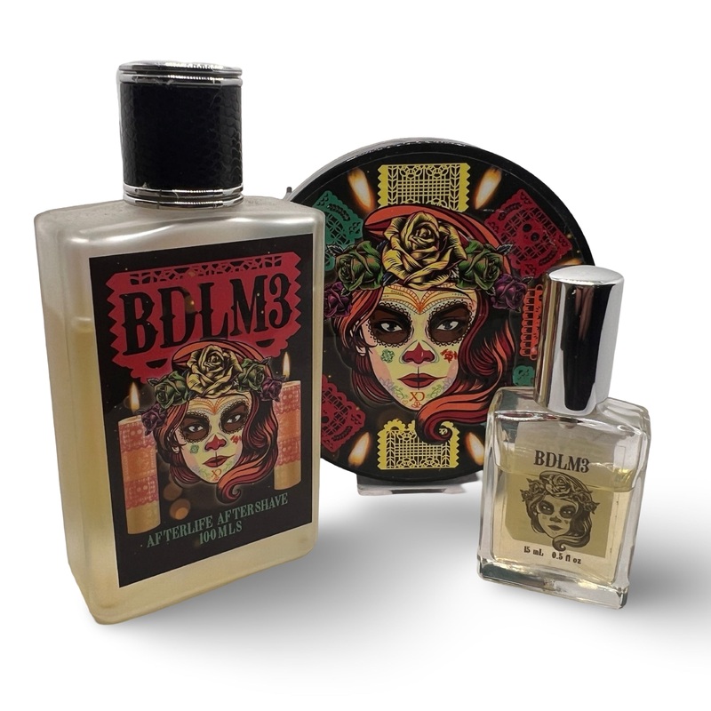 Barbershop De Los Muertos 3 Shaving Soap (Kodiak Base), Splash, and EDP – by Murphy and McNeil (Used)
