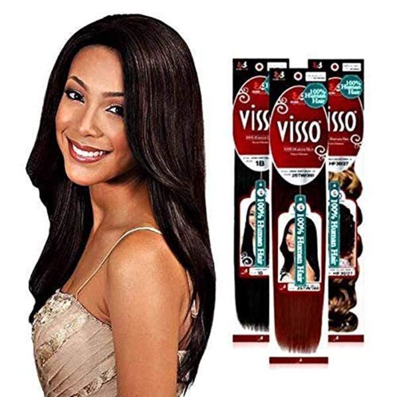 Bobbi Boss 100% Human Hair Weaving Visso Natural Yaky 10″ P4/27/30