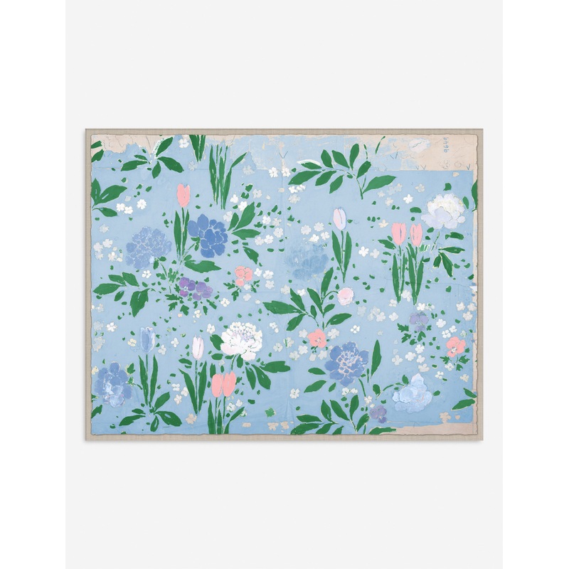 Bonjour Pivoine Print by Paule Marrot Oak 55″ X 45″