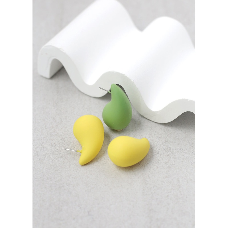 Colorful Teardrop Earring Peach