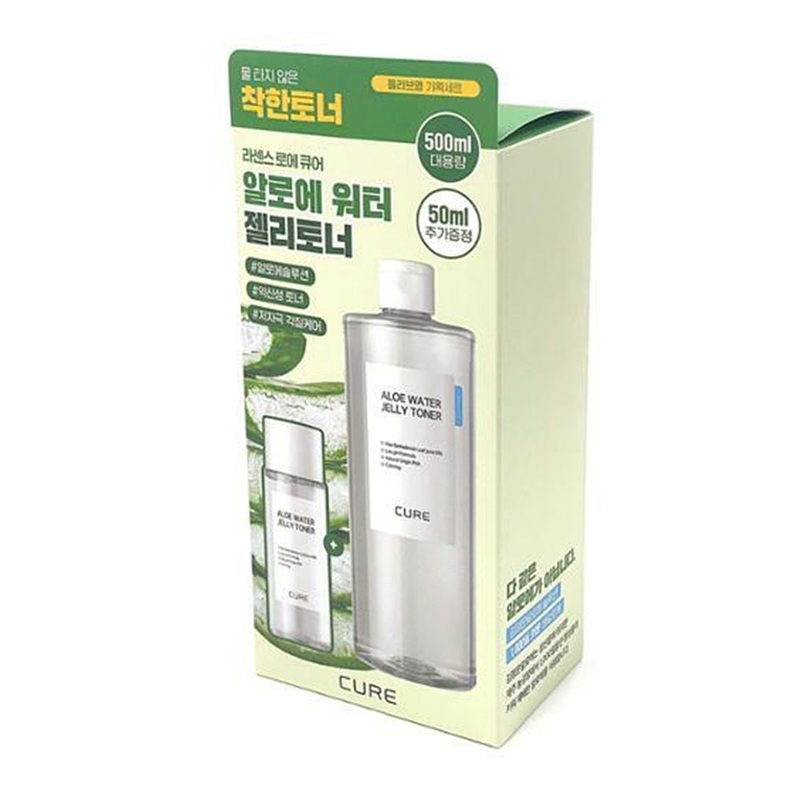 Cure Water Jelly Toner Plan Set 500ml + 50ml [Large Capacity Plan]