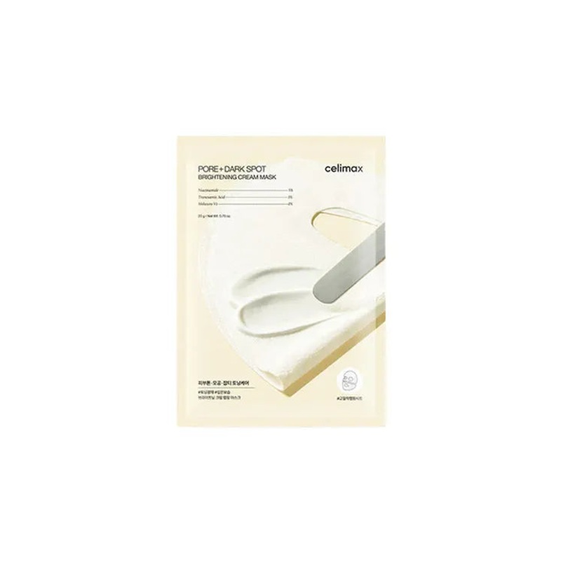 celimax Pore+ Dark Spot Brightening Cream Mask 1 box = 4 Sheets