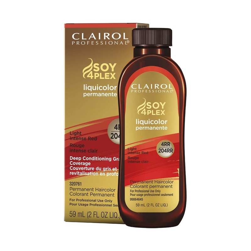 Clairol Professional Soy4Plex LiquiColor Permanent Hair Color – 4RR | 204RR (Light Intense Red)