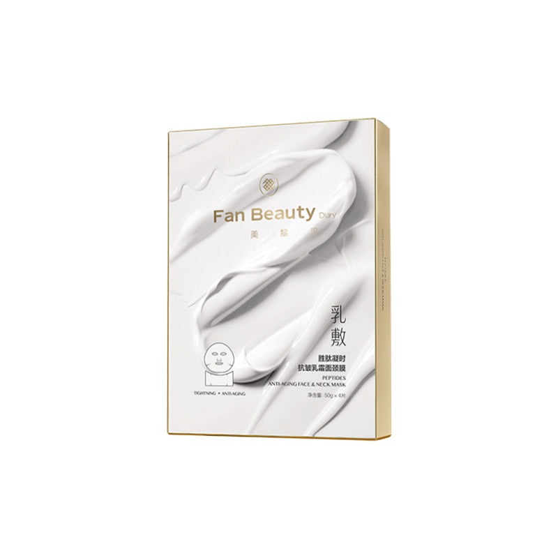 Fan Beauty Peptide Anti-Wrinkle Cream Face & Neck Mask 4Pcs