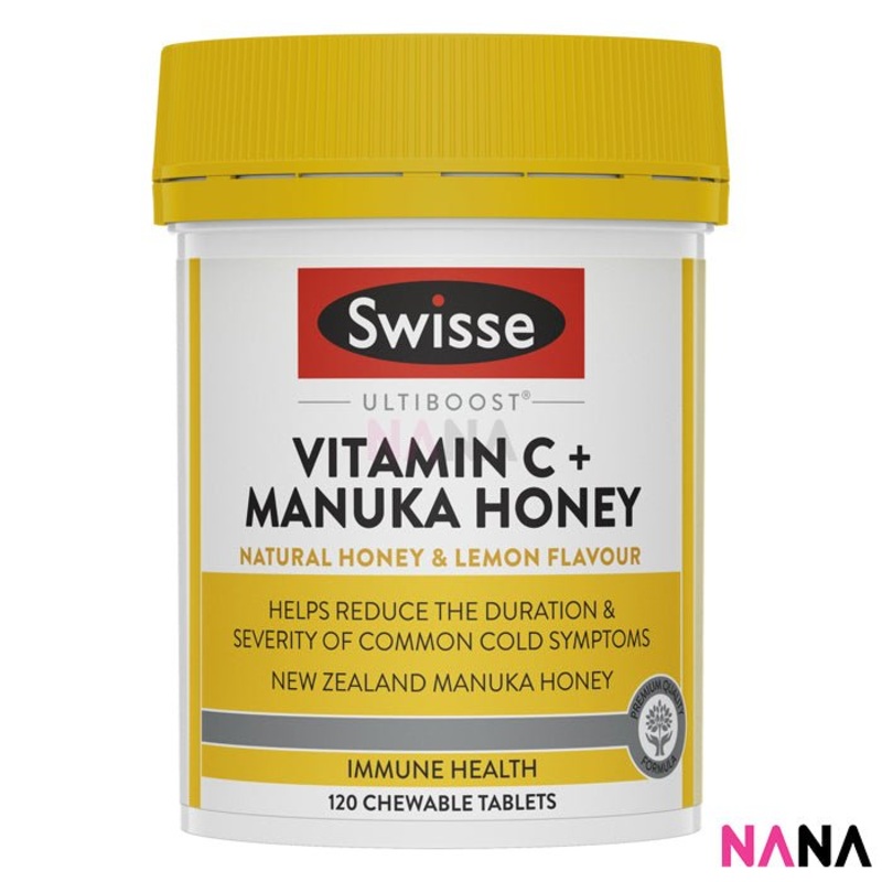 Swisse Ultiboost Vitamin C + Manuka Honey 120 Tablets
