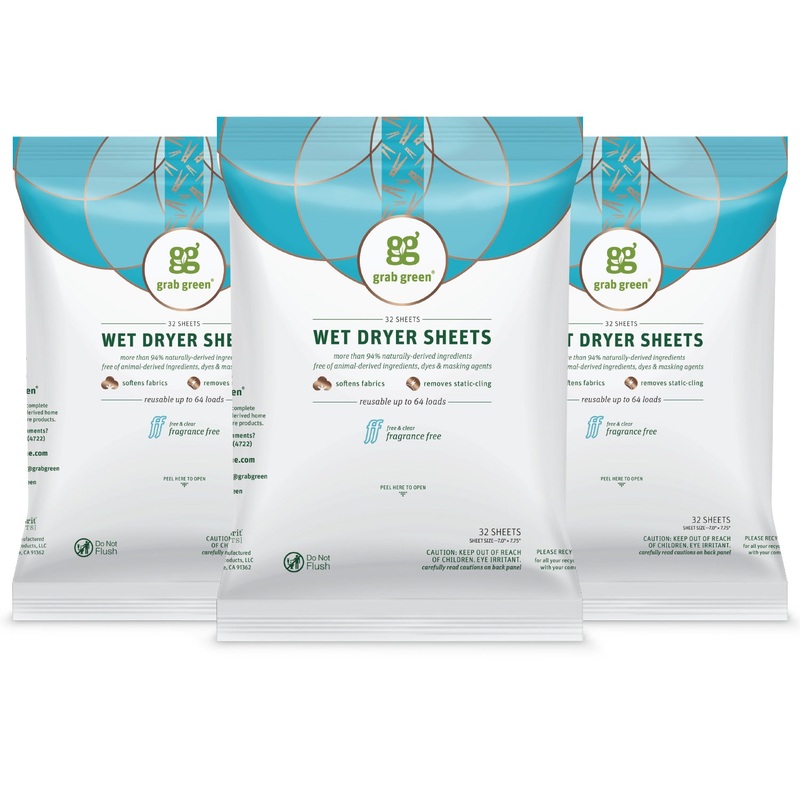 Wet Dryer Sheets – 3 Pack – Fragrance Free (Subscription)