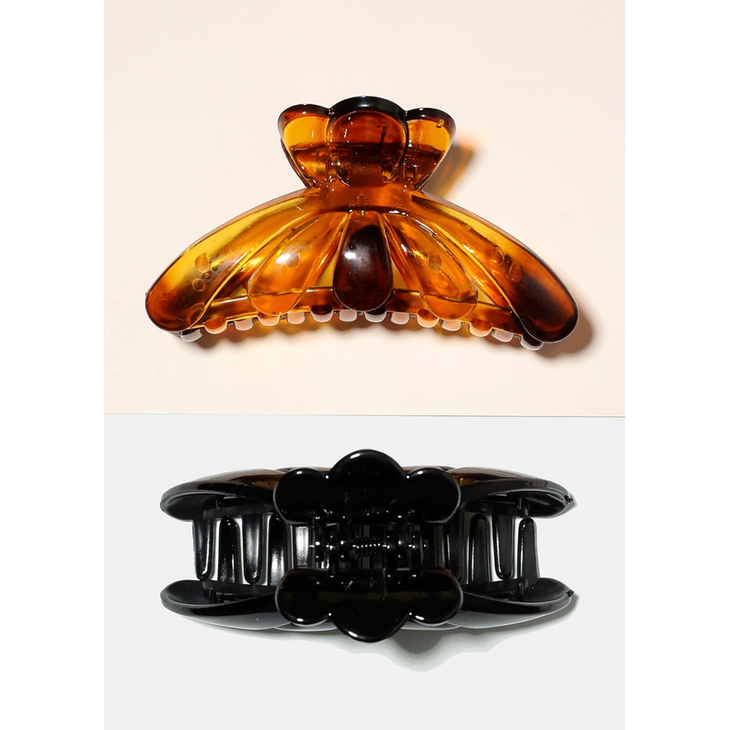 Half Moon Jaw Clip Black