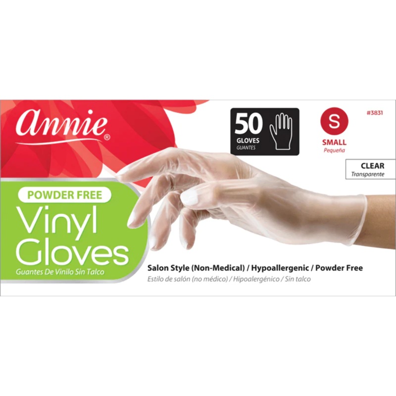 Annie Vinyl Gloves Powder Free S 50Ct (6 PCS)