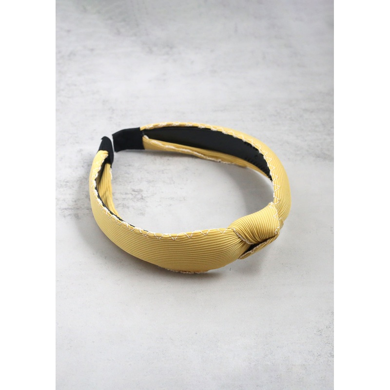 Cute Knotted Headband Yellow