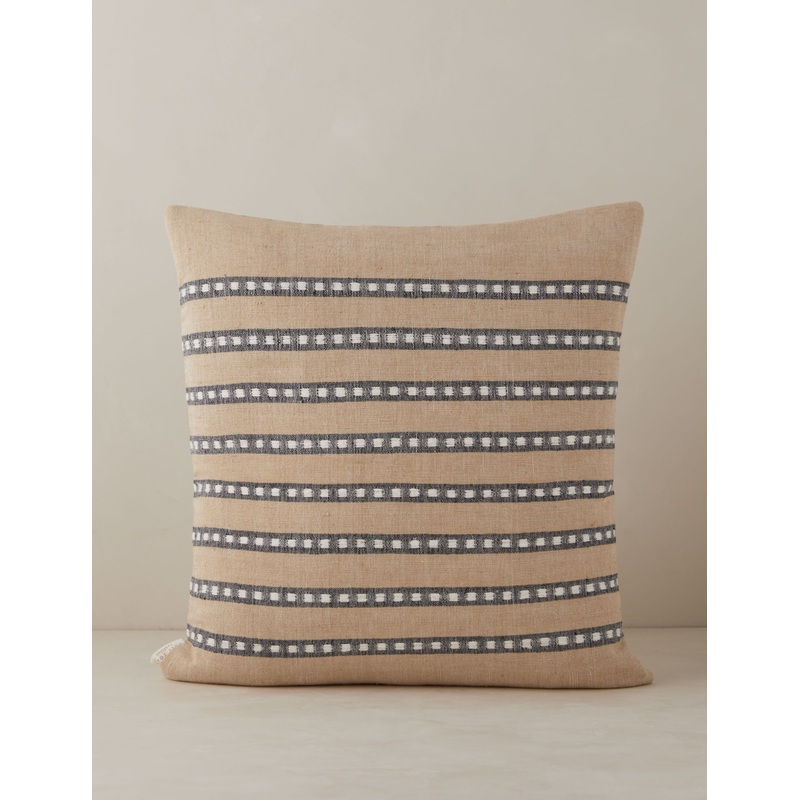 Dessie Pillow by Bole Road Textiles Sand