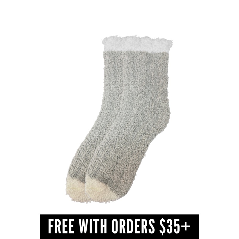 [FREE GIFT] Hikaree Women’s Fuzzy Warm Slipper Socks – Graphite Glam