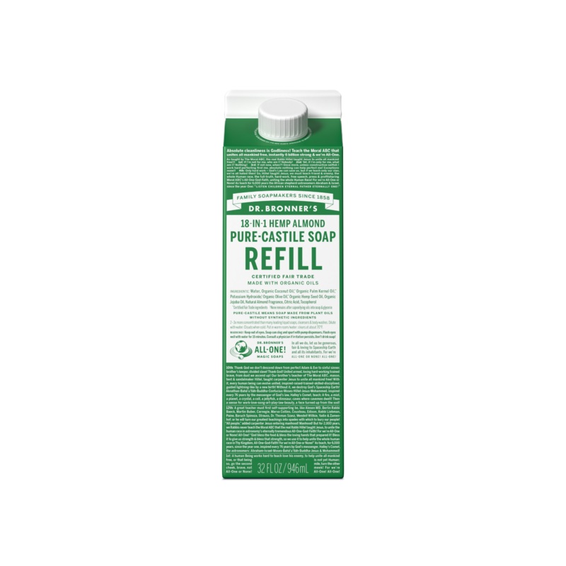Pure-Castile Liquid Soap Refill Carton Peppermint