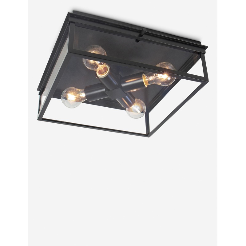 Sydney Outdoor Flush Mount Light by Regina Andrew Black 14.5″Dia