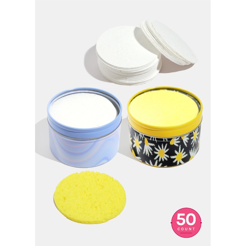 AOA Compressed Facial Sponges  50 pack White